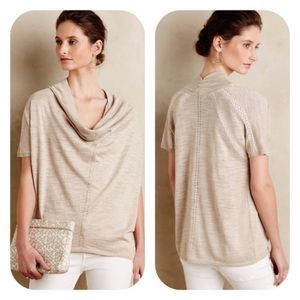 Anthro Knitted & Knotted Celice Cowl Neck Sweater